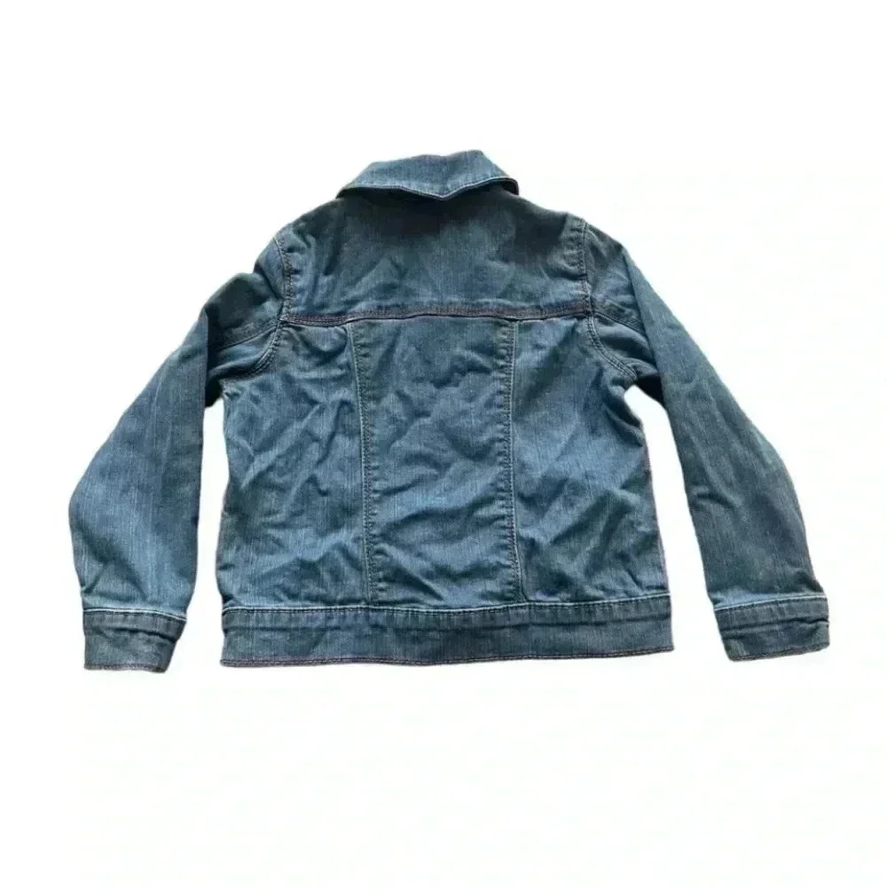 Carter’s Lightweight Denim Girls Jeans Trendy Pockets Jacket SZ 4T #1732
